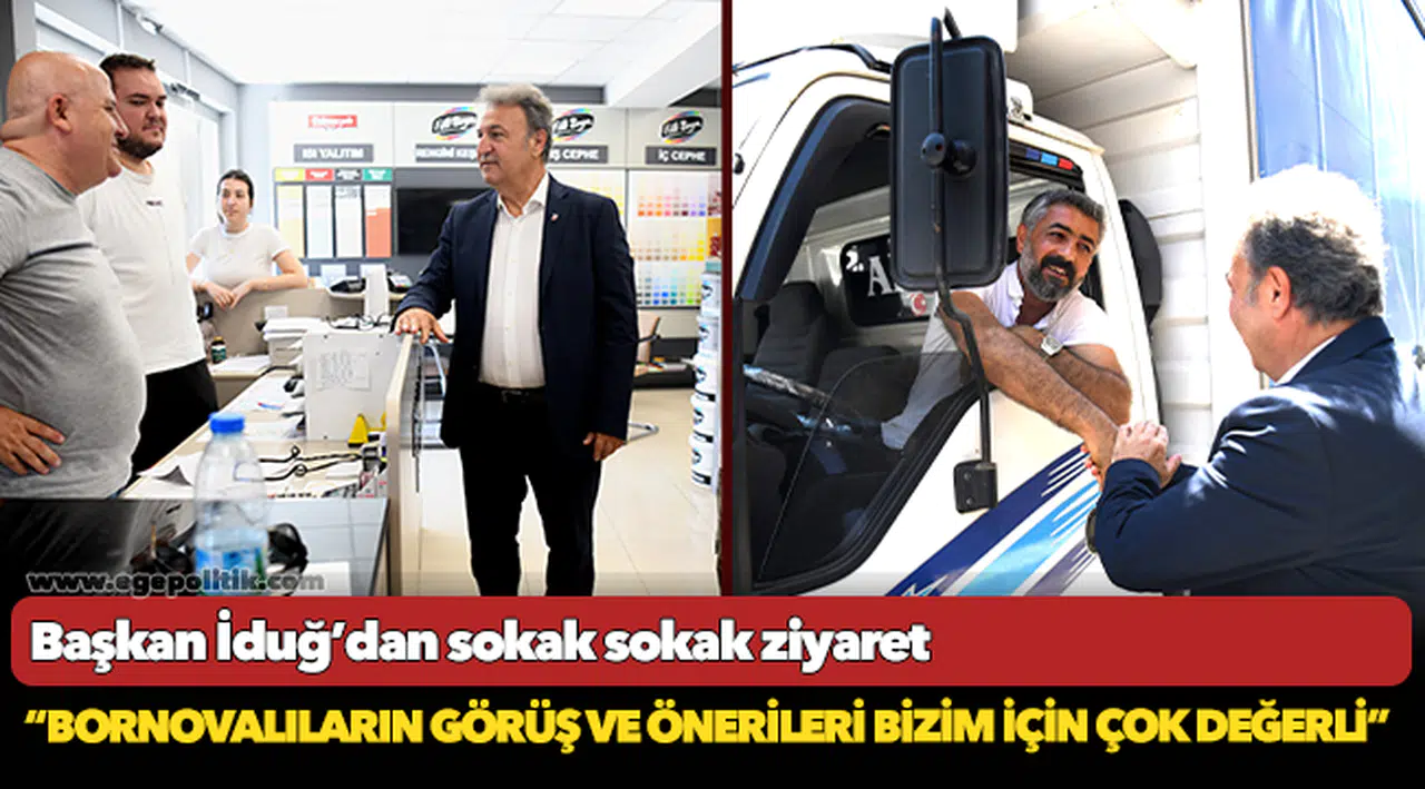 Başkan İduğ’dan sokak sokak ziyaret