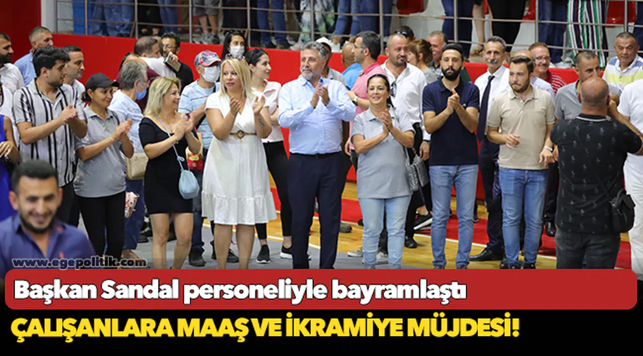 Başkan Sandal personeliyle bayramlaştı