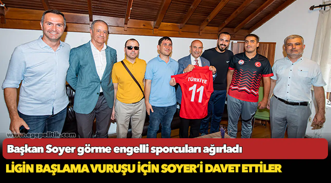 Başkan Soyer görme engelli sporcuları ağırladı