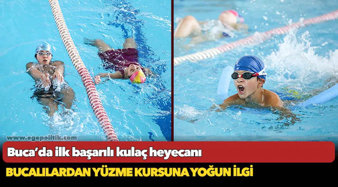 Bucalılardan yüzme kursuna yoğun ilgi