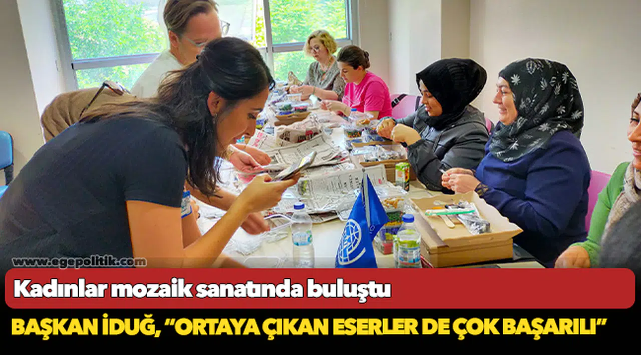 Kadınlar mozaik sanatında buluştu