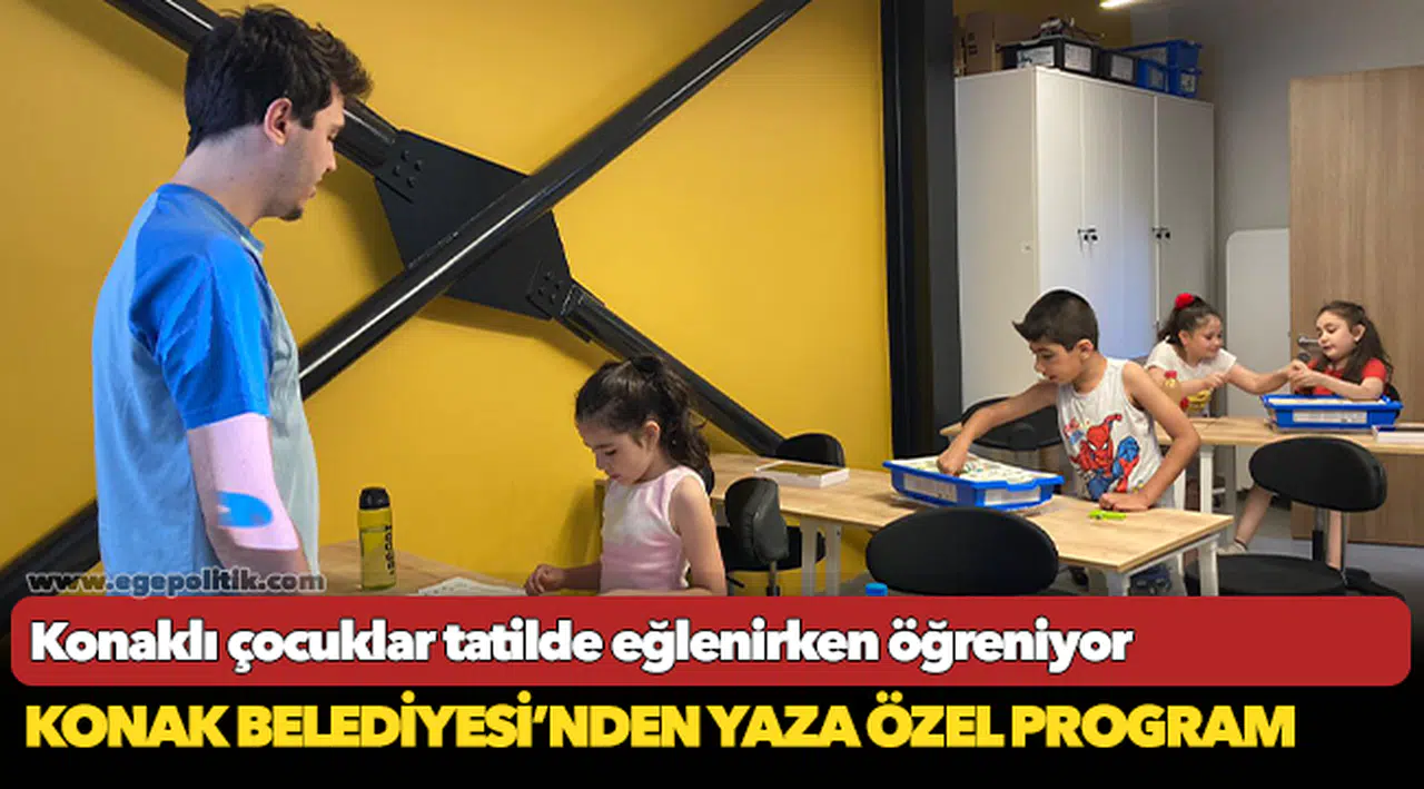 Konaklı çocuklar tatilde eğlenirken öğreniyor