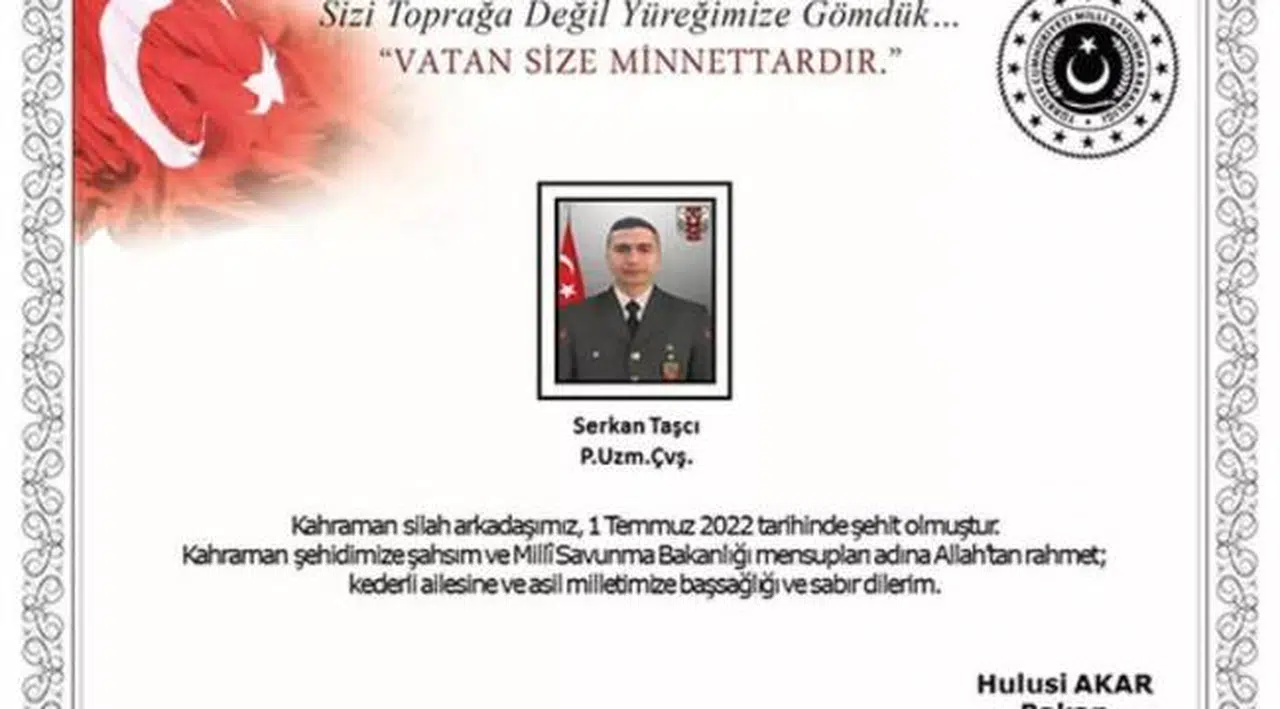 MSB acı haberi duyurdu! 1 Asker şehit