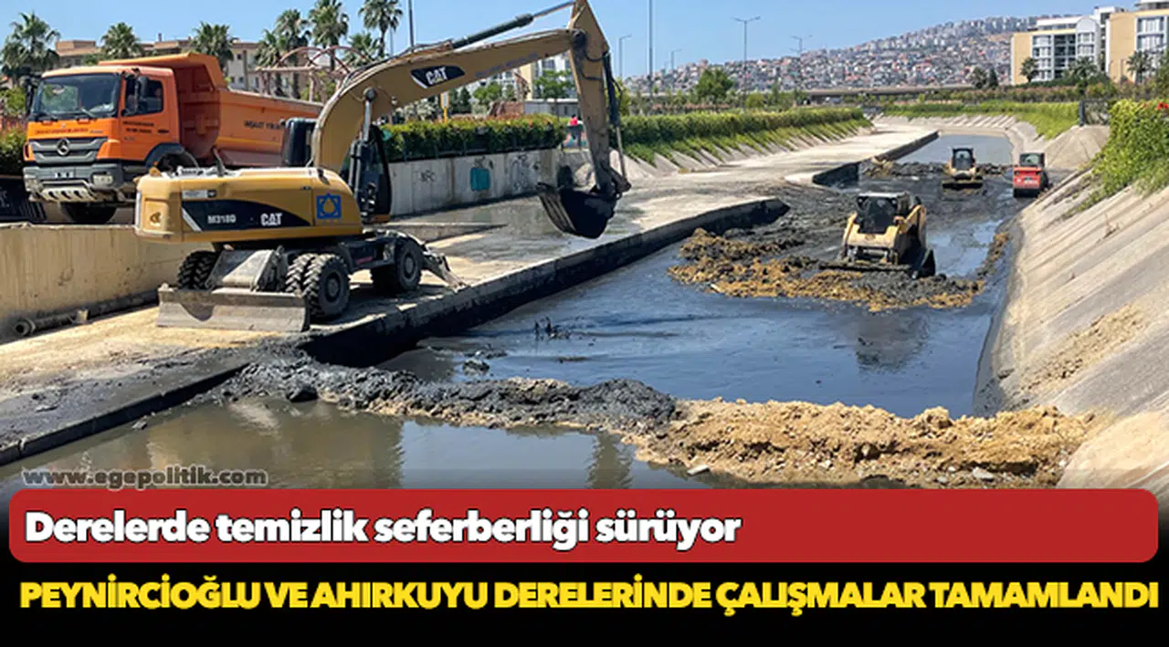 Peynircioğlu ve Ahırkuyu derelerinde çalışmalar tamamlandı