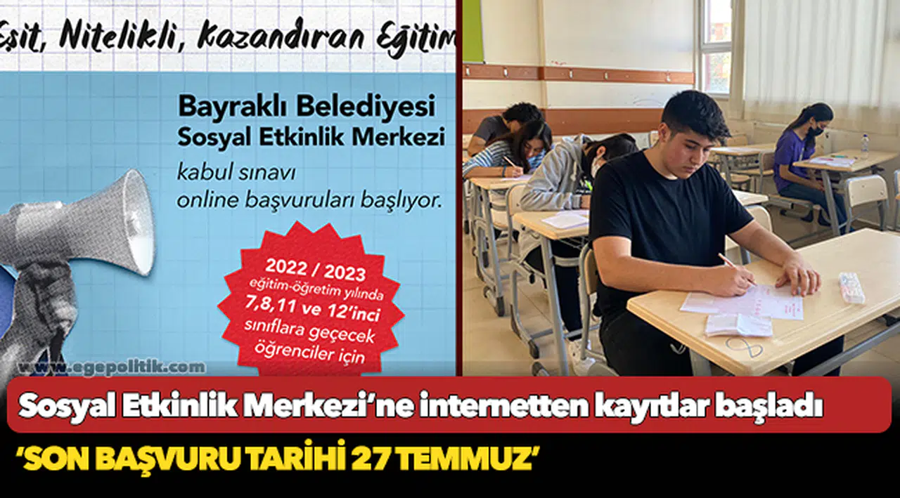 Sosyal Etkinlik Merkezi’ne internetten kayıtlar başladı
