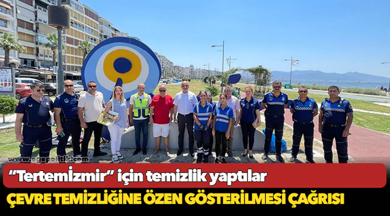 “Tertemİzmir” için temizlik yaptılar