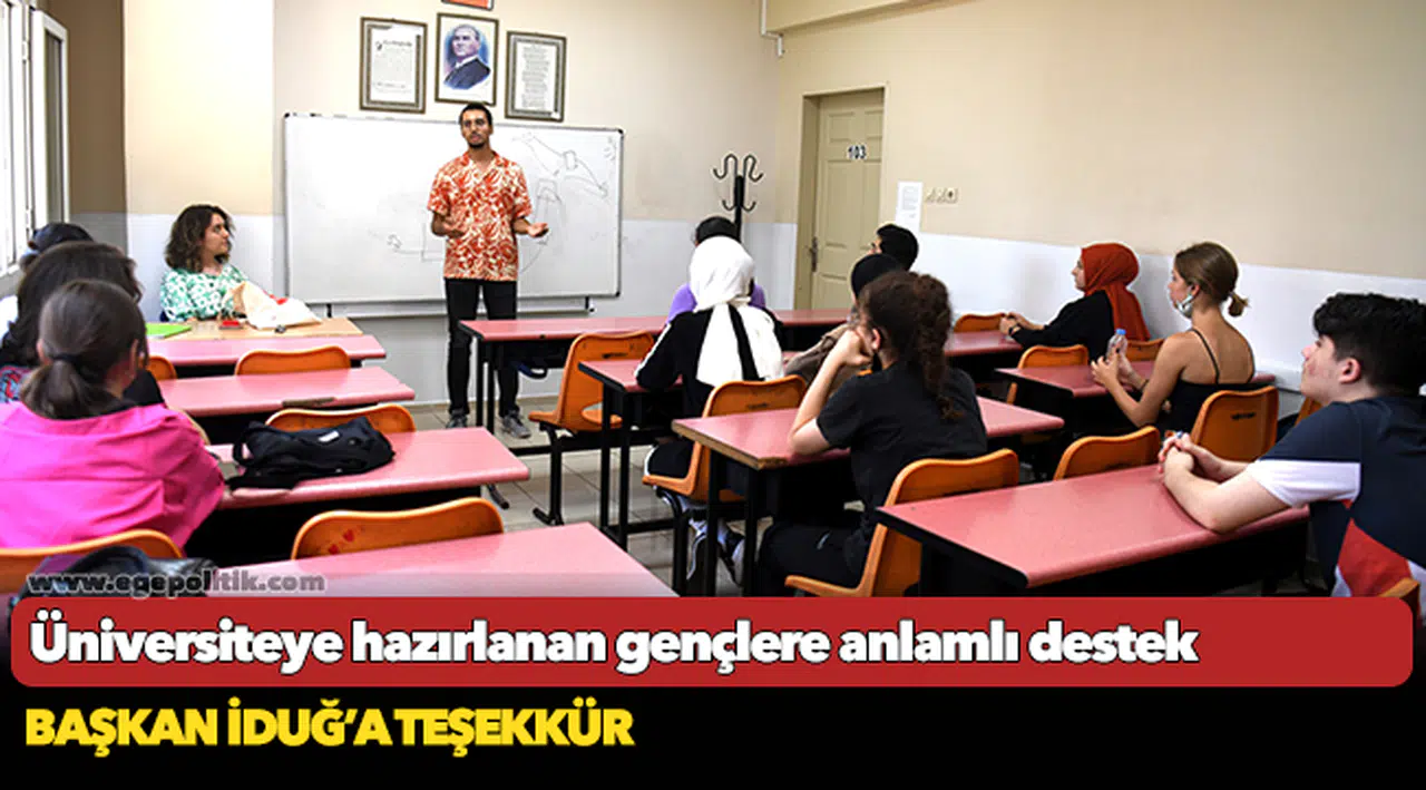 Üniversiteye hazırlanan gençlere anlamlı destek