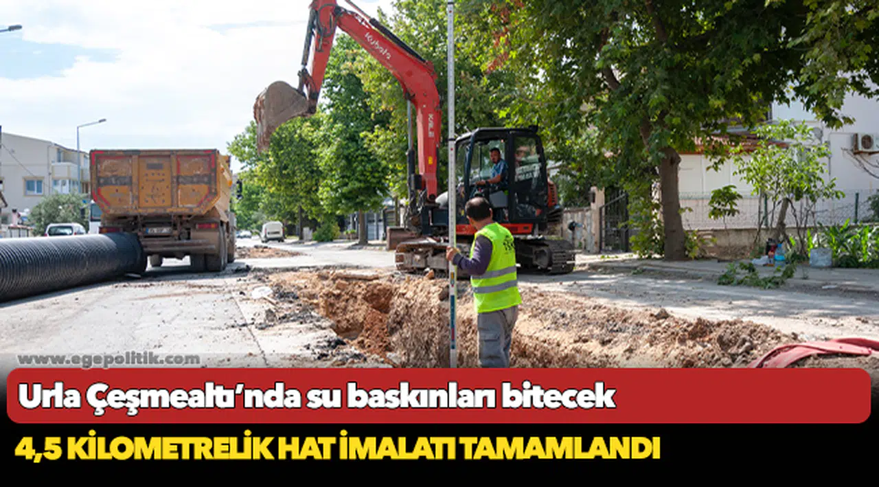 Urla Çeşmealtı’nda su baskınları bitecek