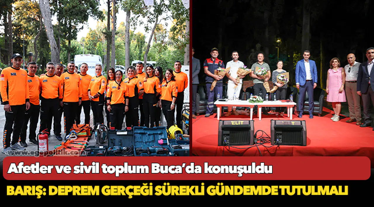 Afetler ve sivil toplum Buca’da konuşuldu