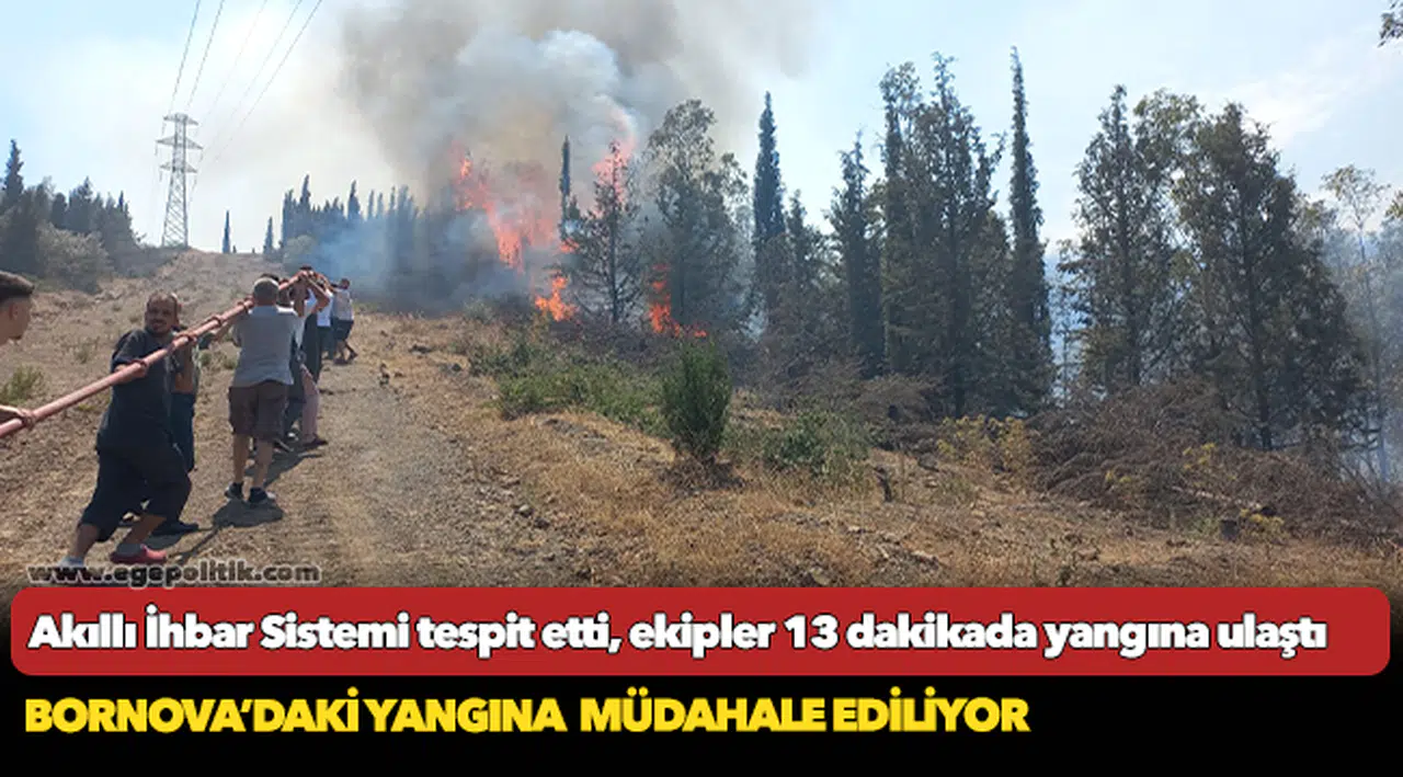 Akıllı İhbar Sistemi tespit etti, ekipler 13 dakikada yangına ulaştı