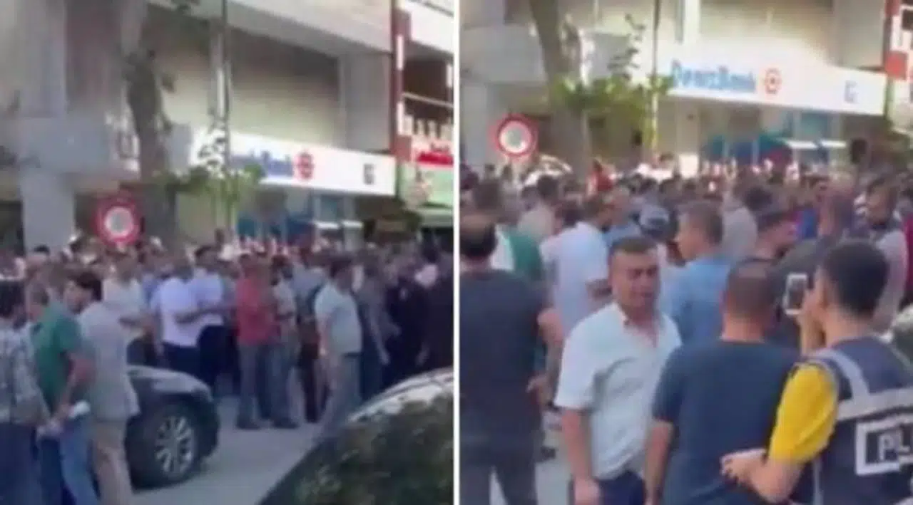 AKP Grup Başkanvekili Mahir Ünal'a Elbistan'da protesto