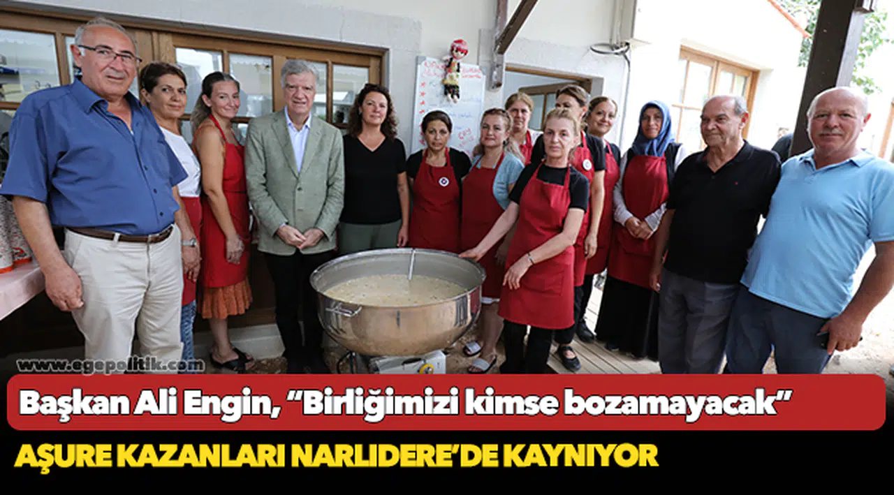 Aşure kazanları Narlıdere'de kaynıyor