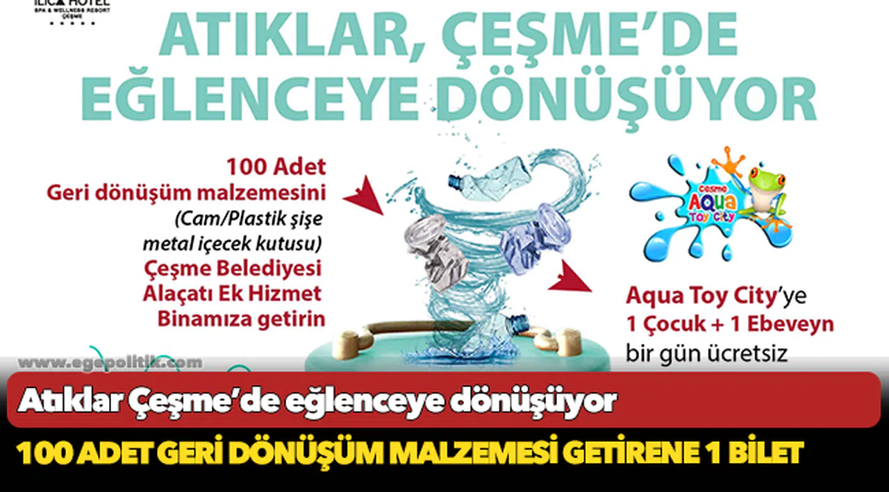 Atıklar Çeşme’de eğlenceye dönüşüyor