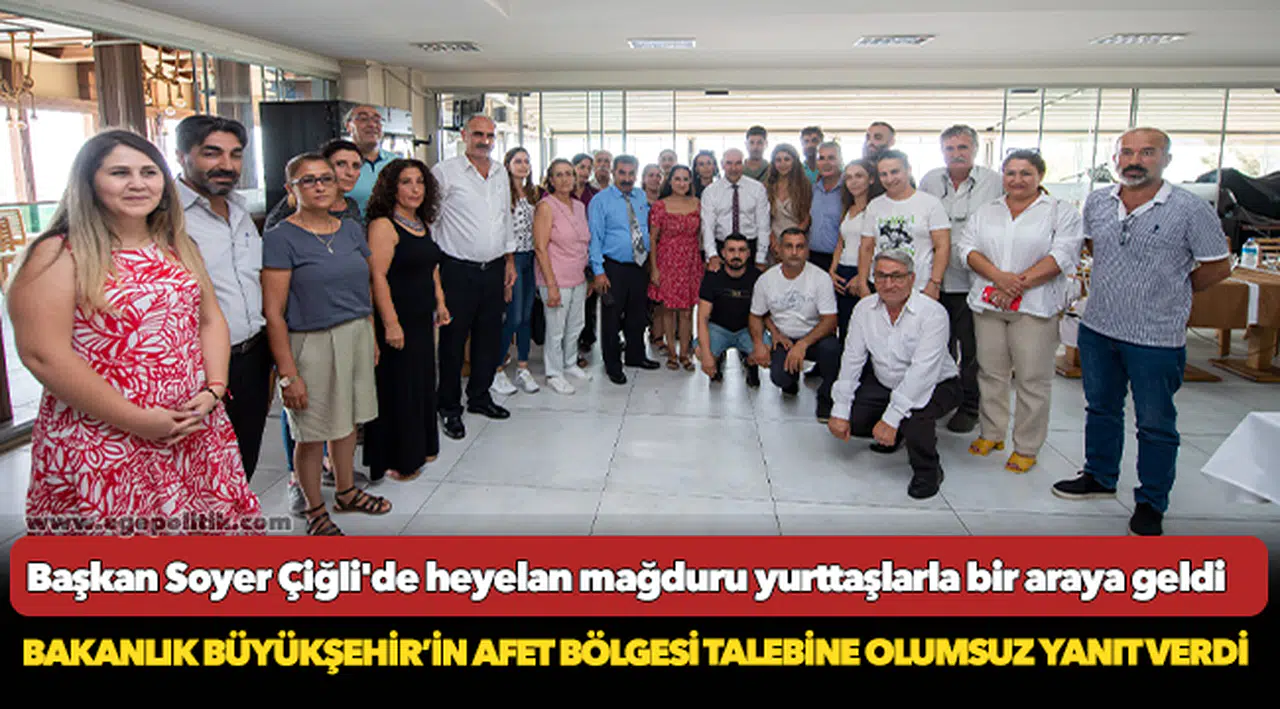 Bakanlık Büyükşehir’in afet bölgesi talebine olumsuz yanıt verdi