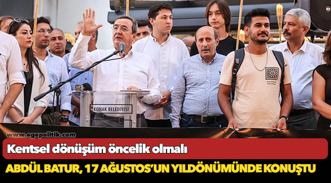 Batur, "Kentsel dönüşüm öncelik olmalı"