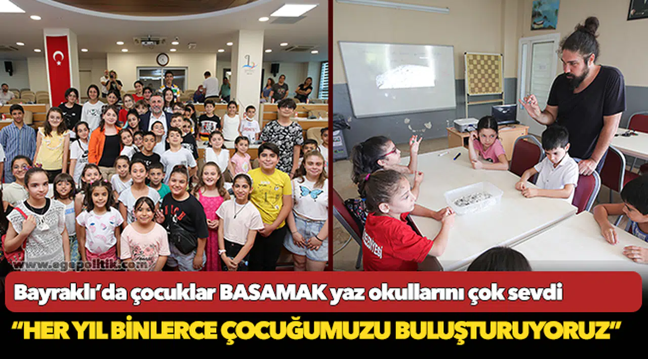 Bayraklı’da çocuklar BASAMAK yaz okullarını çok sevdi