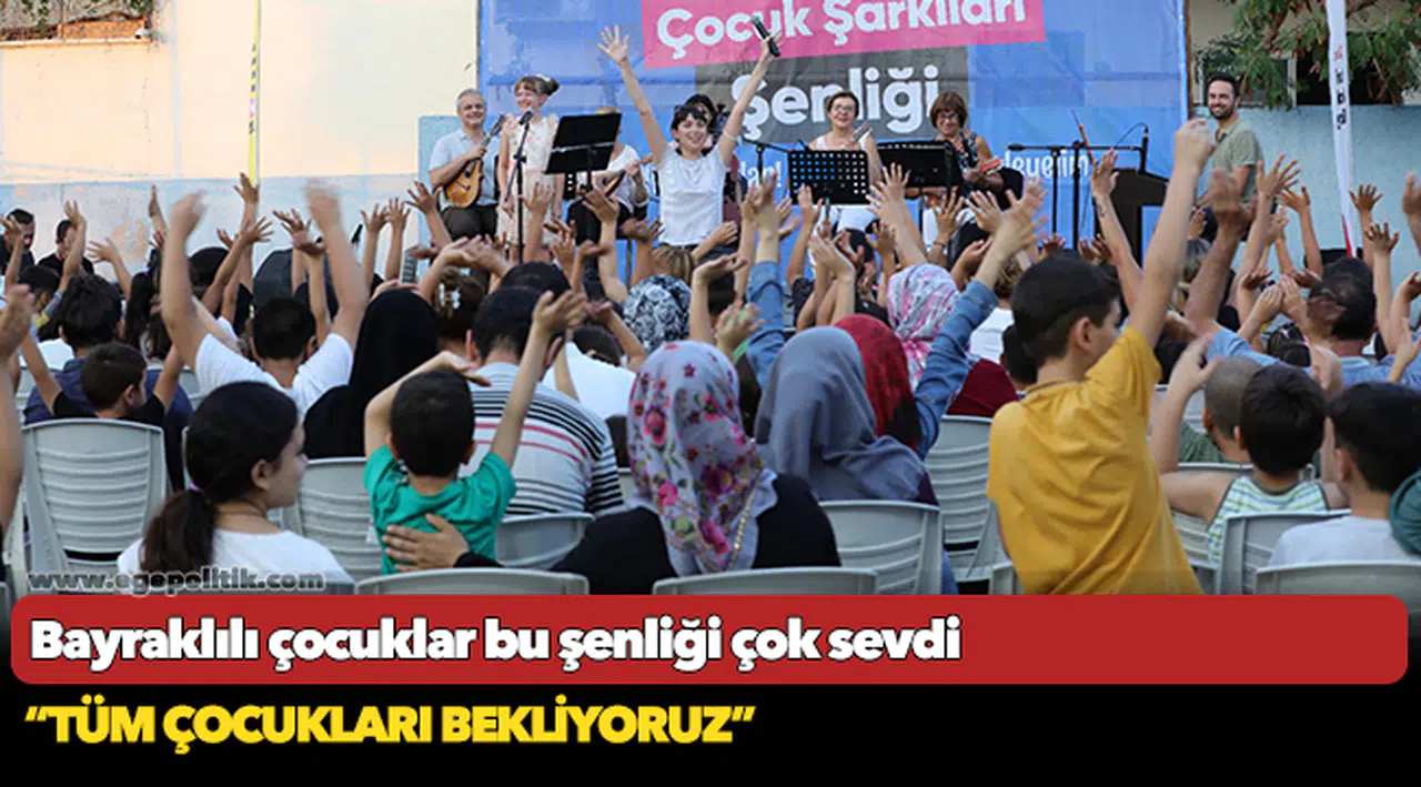 Bayraklılı çocuklar bu şenliği çok sevdi