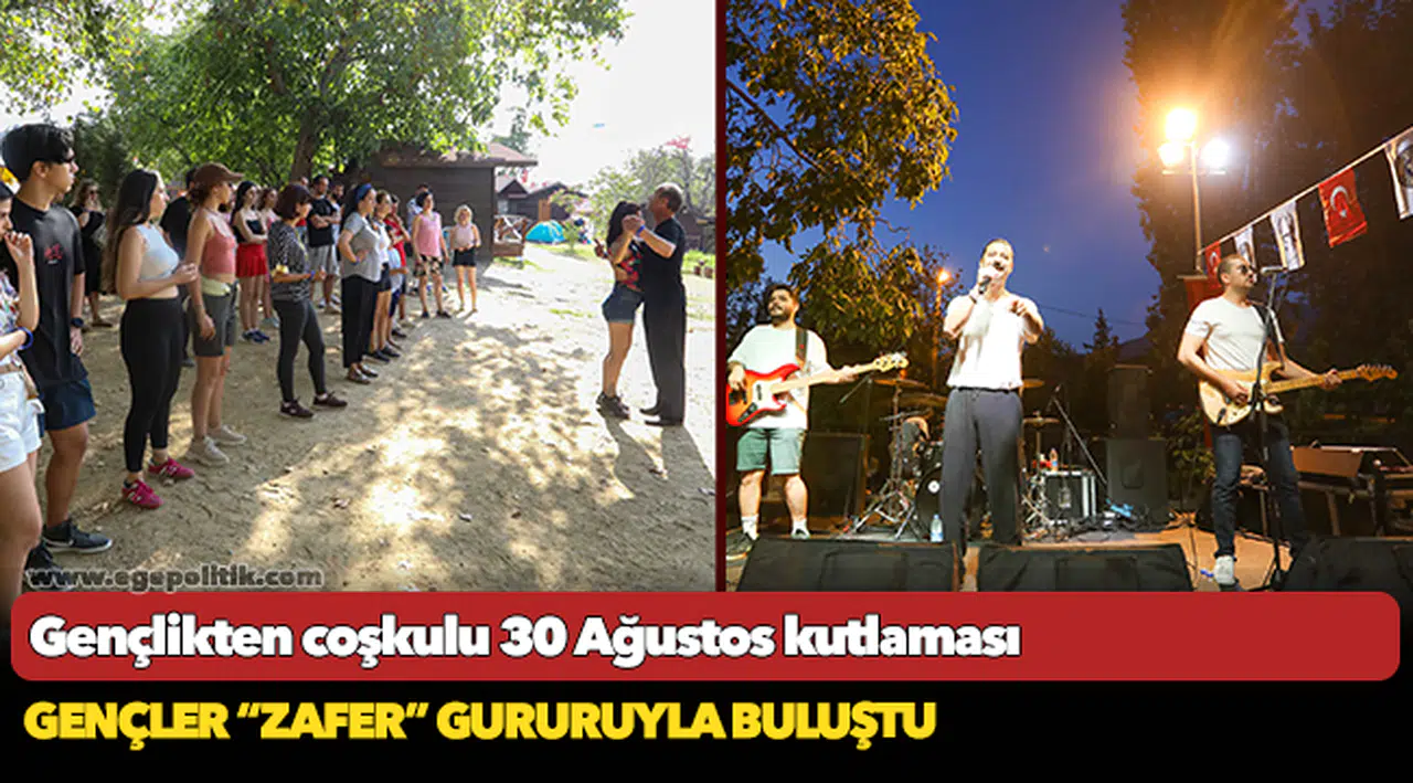 Gençlikten coşkulu 30 Ağustos kutlaması