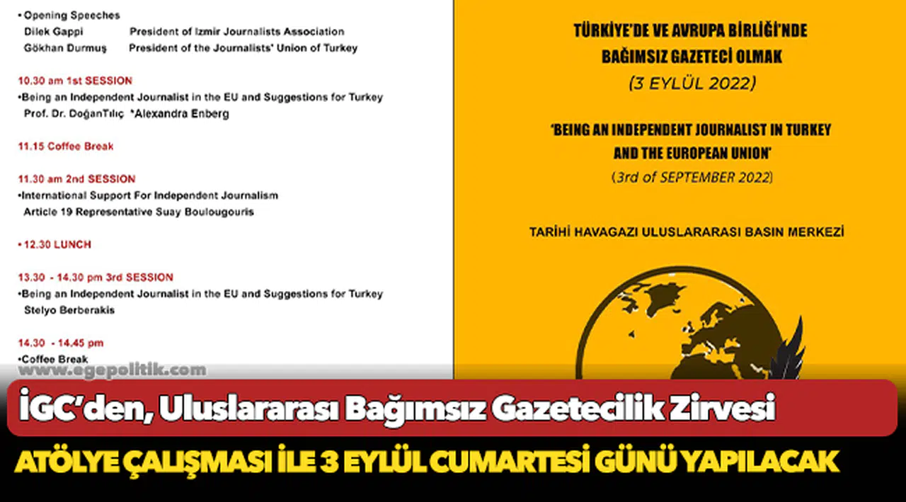 İGC’den, Uluslararası Bağımsız Gazetecilik Zirvesi
