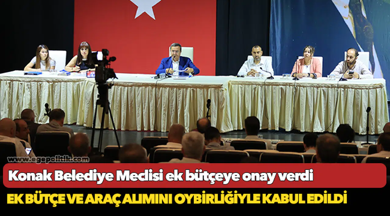 Konak Belediye Meclisi  Ek bütçeye onay verdi