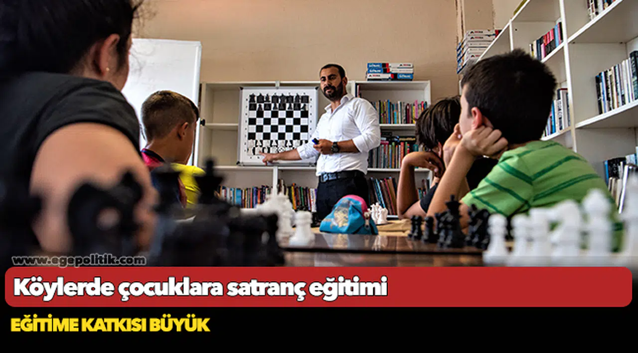 Köylerde çocuklara satranç eğitimi