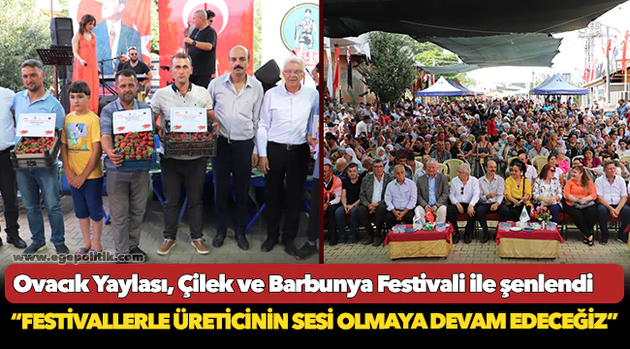 Ovacık Yaylası, Çilek ve Barbunya Festivali ile şenlendi