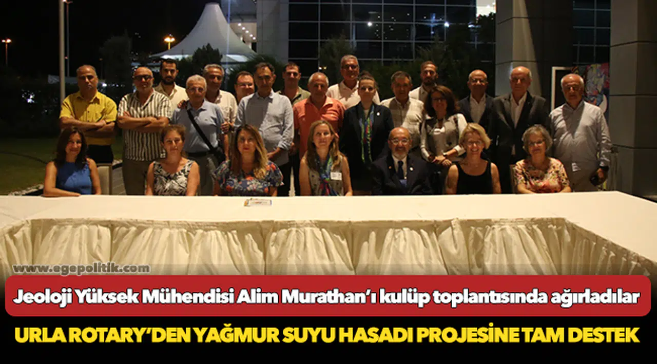 Urla Rotary'den yağmur suyu hasadı projesine tam destek
