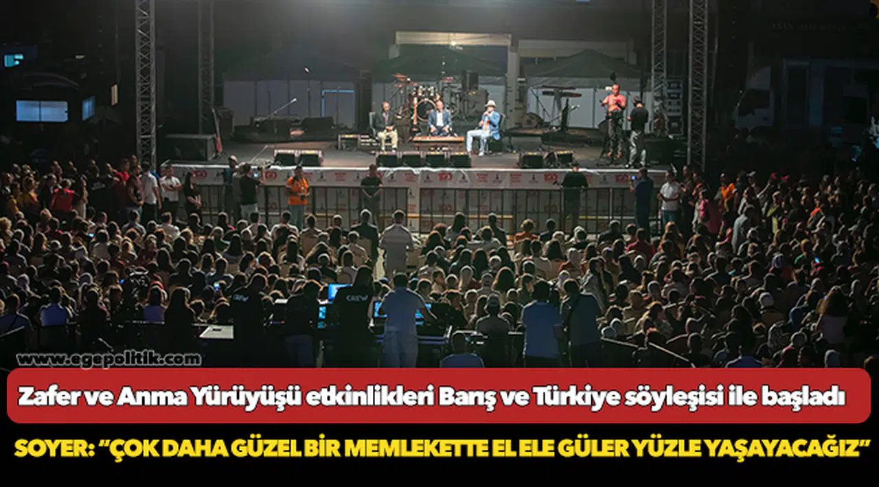 Zafer ve Anma Yürüyüşü etkinlikleri Barış ve Türkiye söyleşisi ile başladı