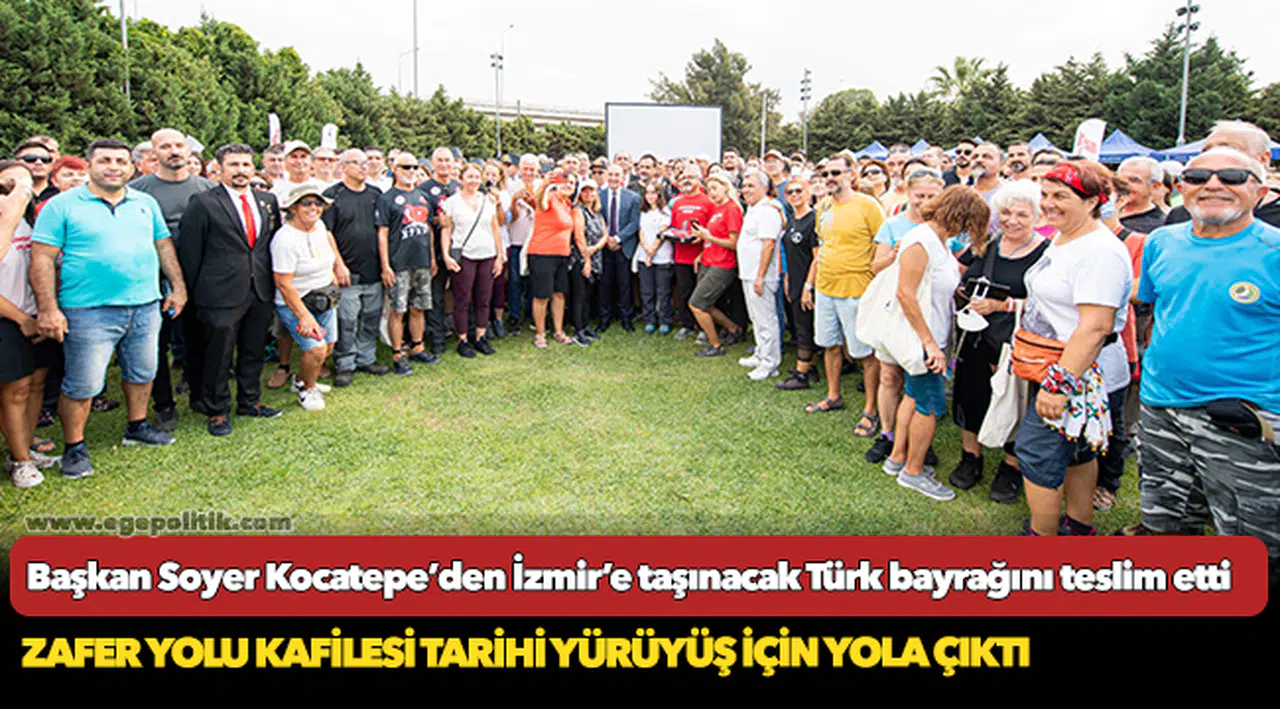 Zafer Yolu kafilesi tarihi yürüyüş için yola çıktı