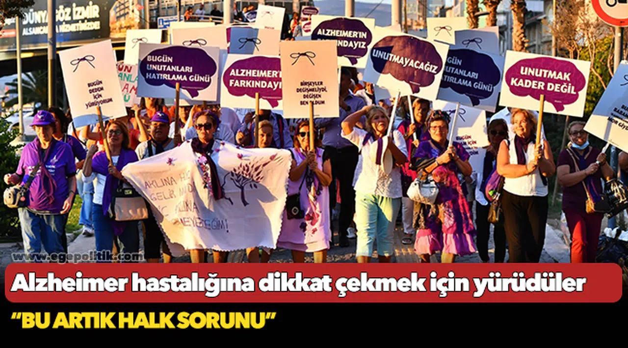 Alzheimer hastalığına dikkat çekmek için yürüdüler