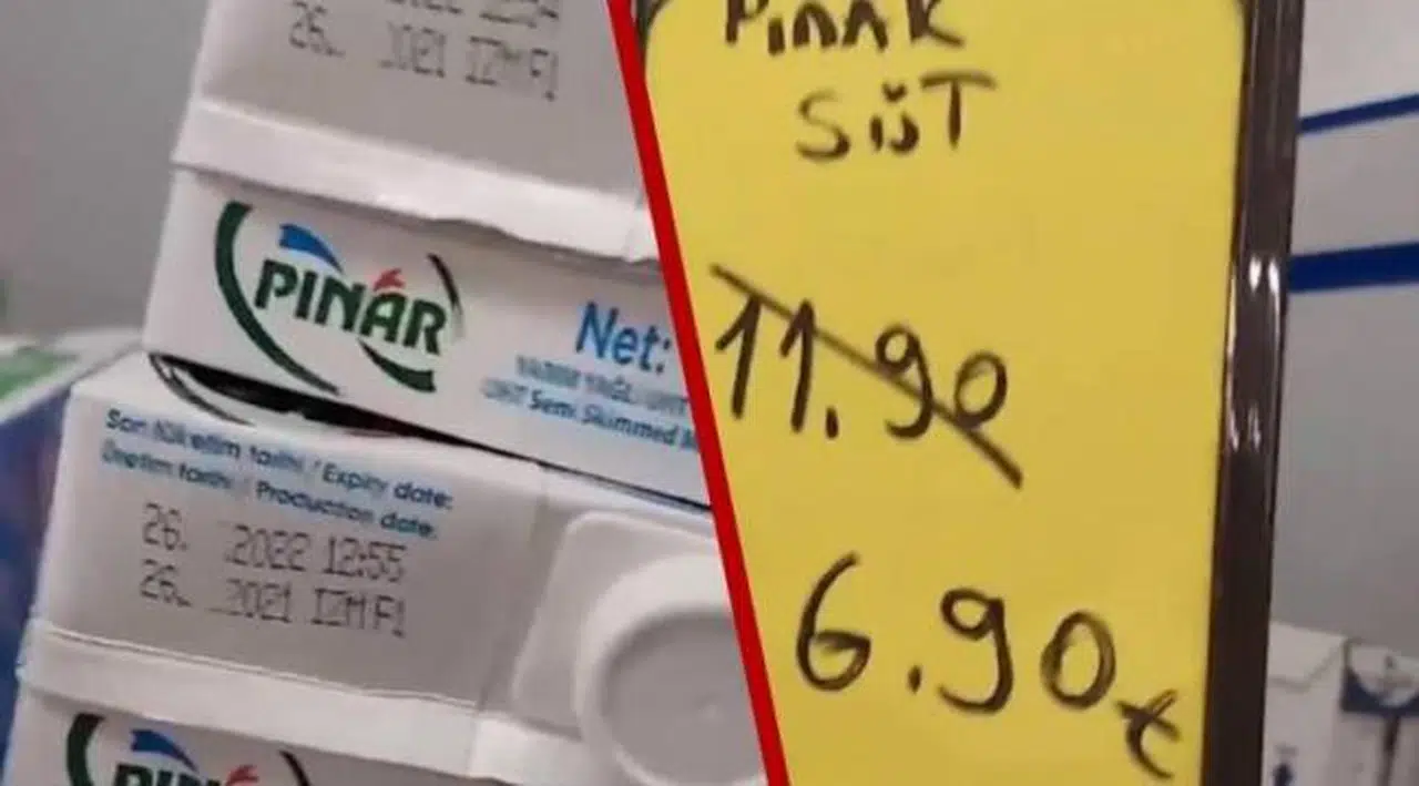 BİM’de süt hilesinin görüntüleri ortaya çıktı