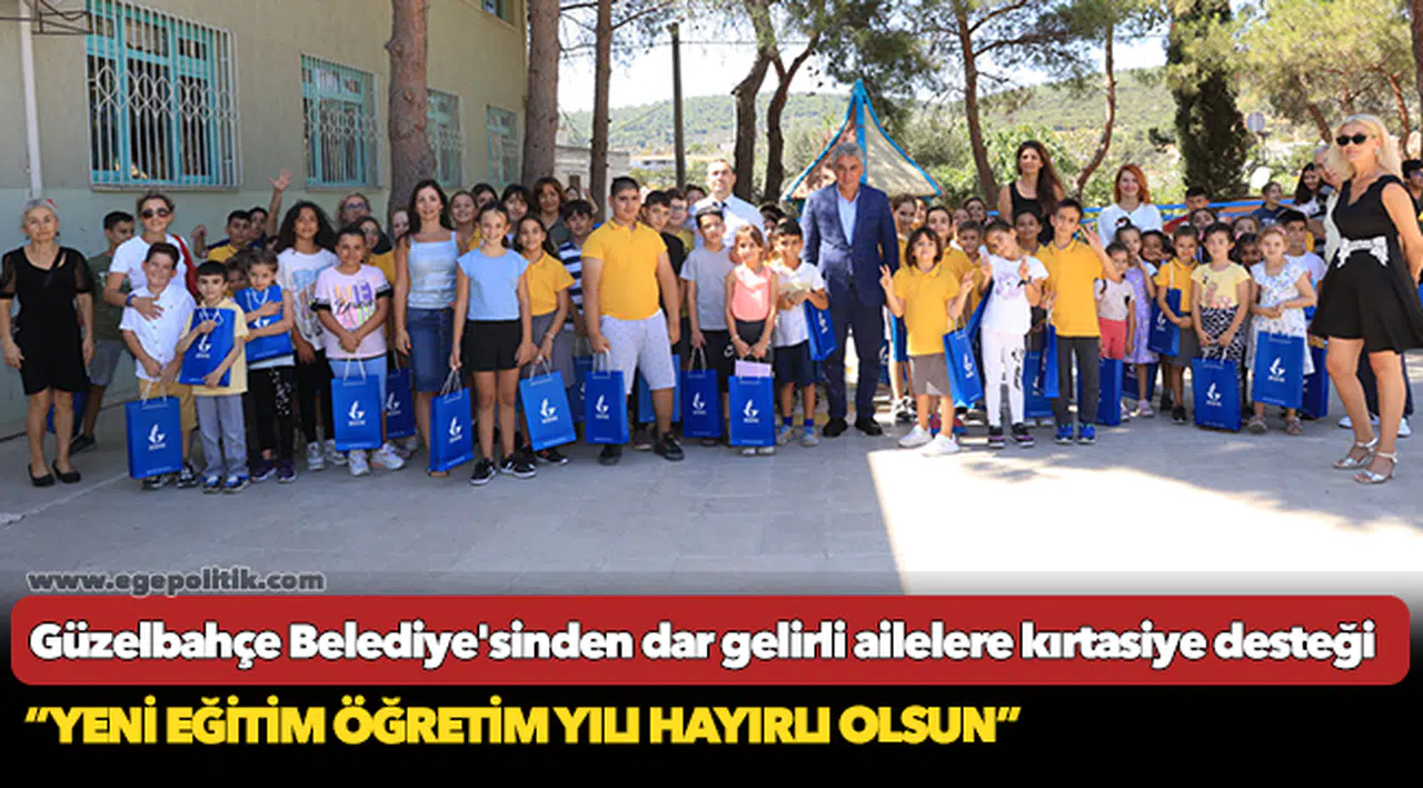 Güzelbahçe Belediyesi’nden Öğrencilere Kırtasiye Desteği