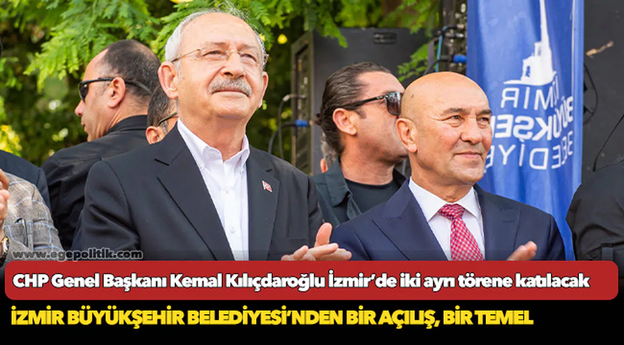 İzmir Büyükşehir Belediyesi’nden bir açılış, bir temel