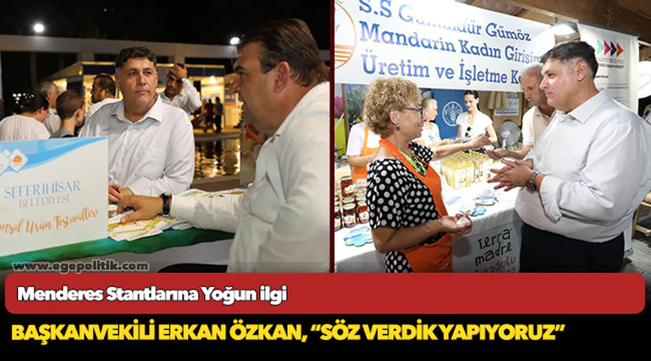 İzmir Enternasyonal Fuarı’nda Menderes’e Yoğun İlgi