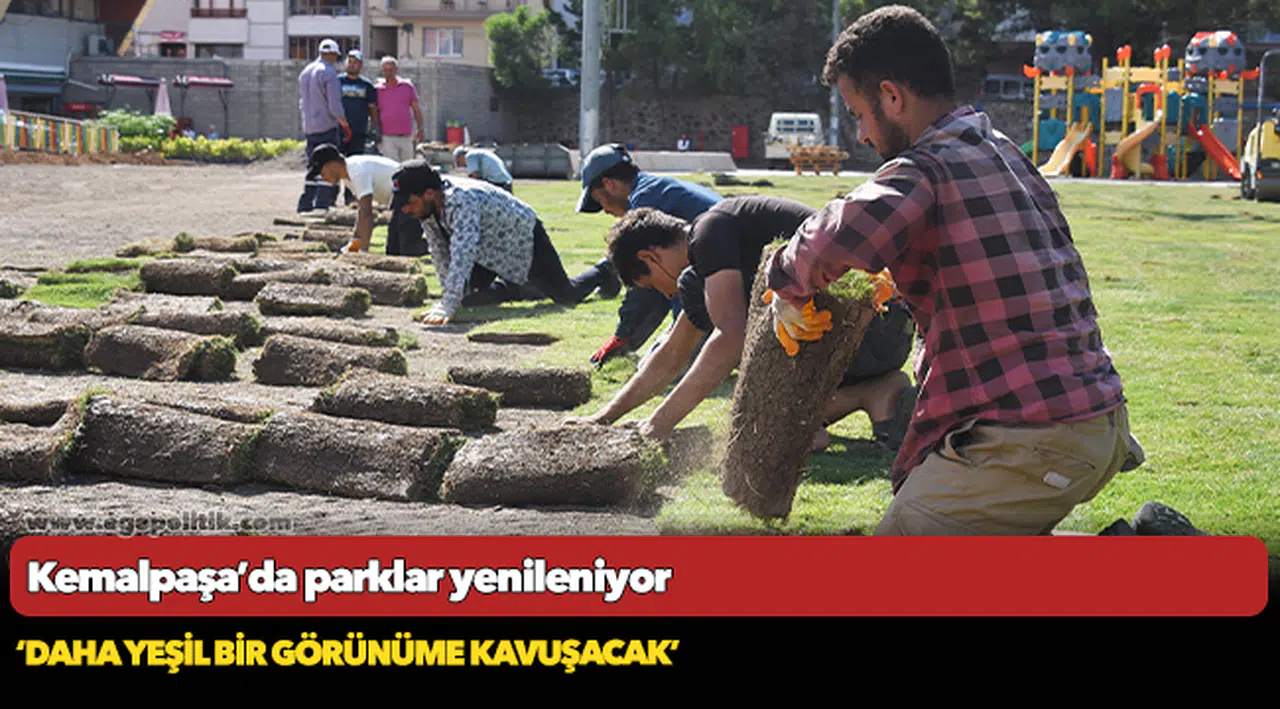 Kemalpaşa’da parklar yenileniyor