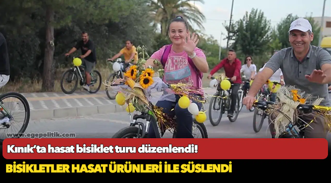 Kınık’ta hasat bisiklet turu düzenlendi!