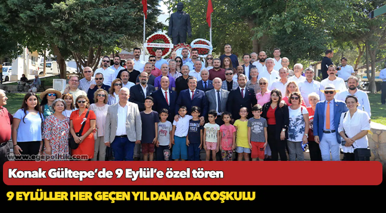 Konak Gültepe’de 9 Eylül’e özel tören