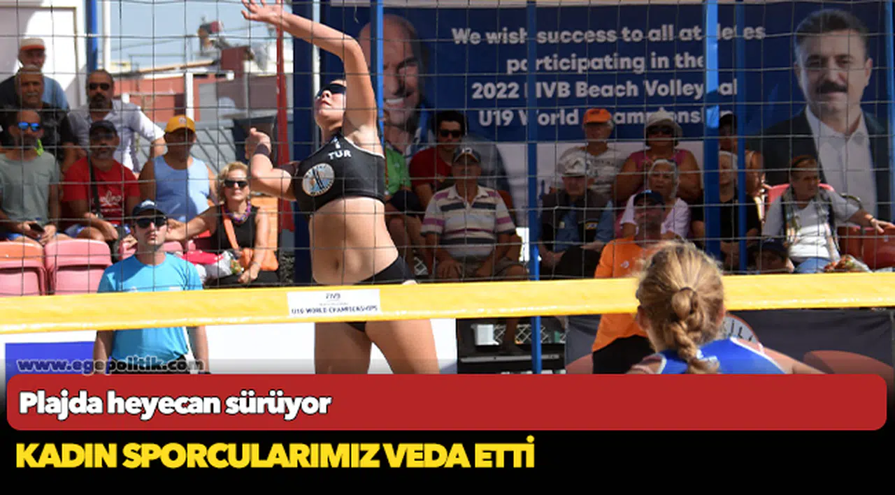 Plajda heyecan sürüyor