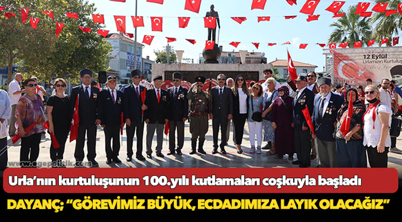 Urla’nın kurtuluşunun 100.yılı kutlamaları coşkuyla başladı