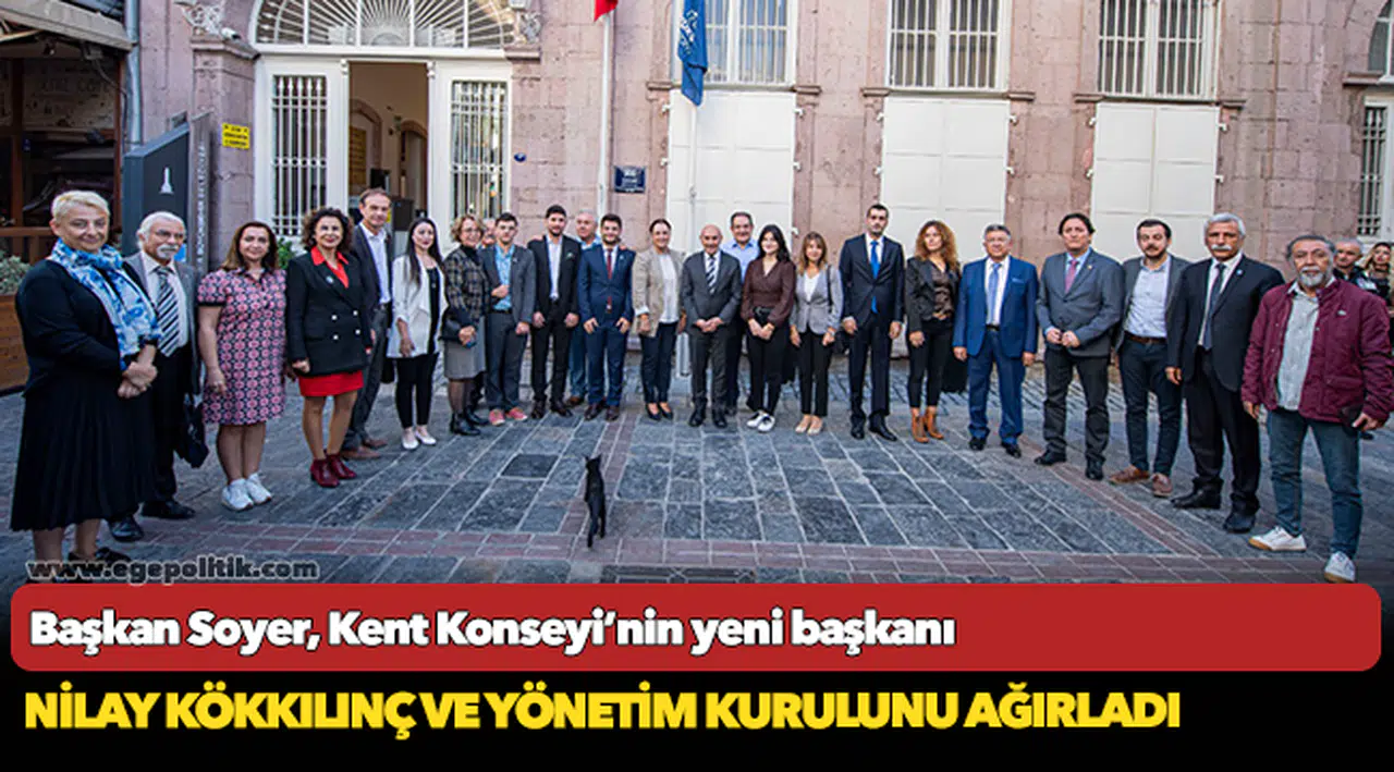 Başkan Soyer, Kent Konseyi’nin yeni başkanı Nilay Kökkılınç ve yönetim kurulunu ağırladı