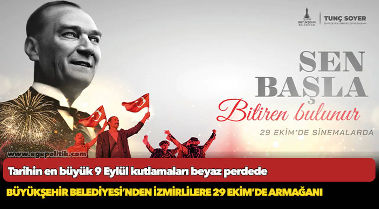 Büyükşehir Belediyesi’nden İzmirlilere 29 Ekim’de armağanı