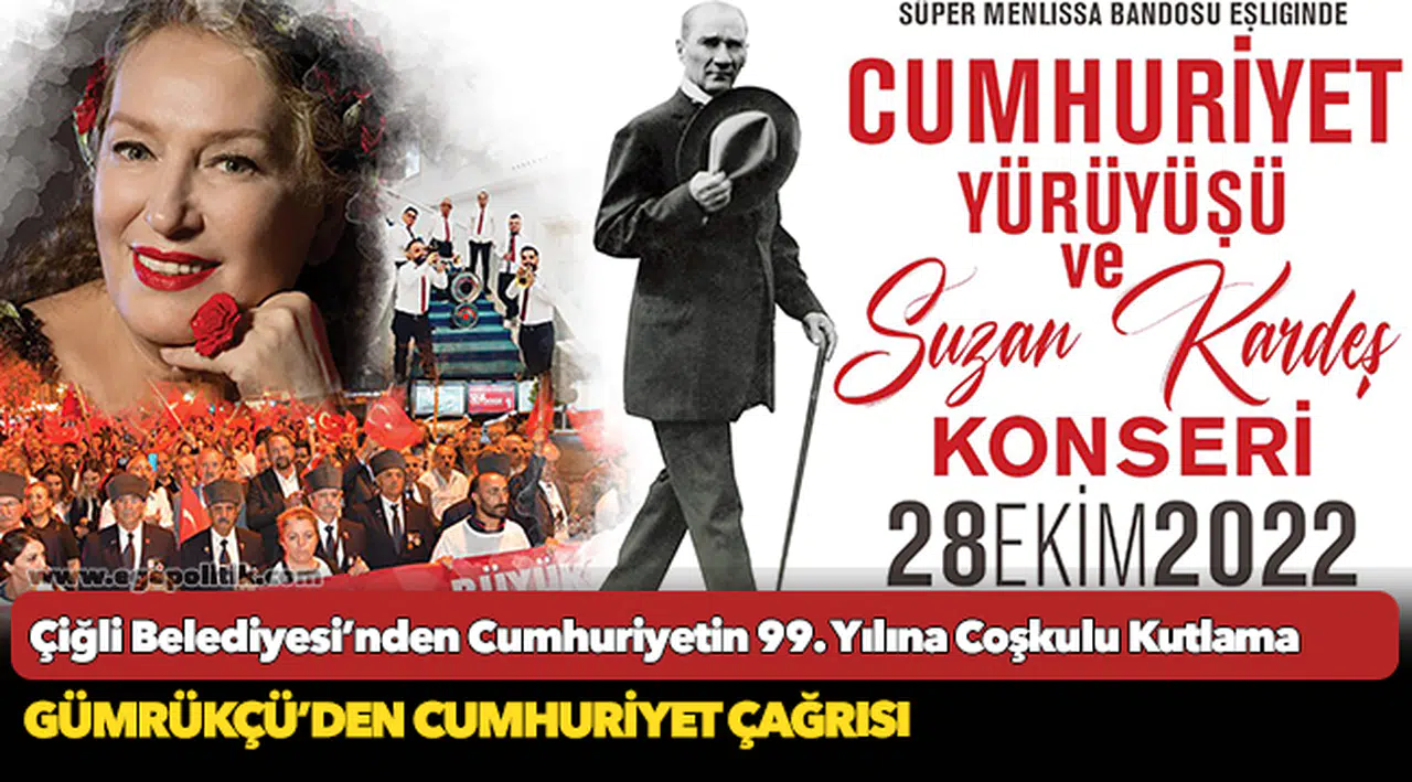 Çiğli Belediyesi’nden Cumhuriyetin 99. Yılına Coşkulu Kutlama