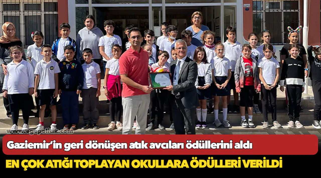 Gaziemir’in geri dönüşen atık avcıları ödüllerini aldı