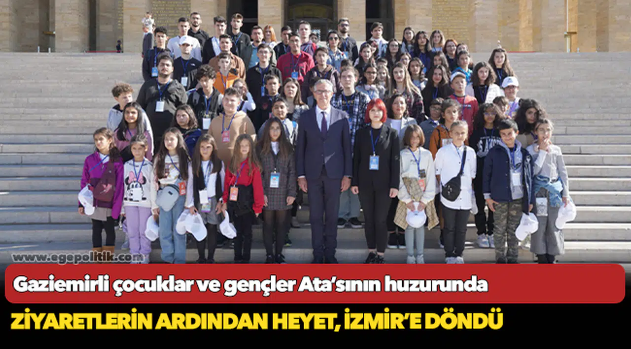 Gaziemirli çocuklar ve gençler Ata’sının huzurunda