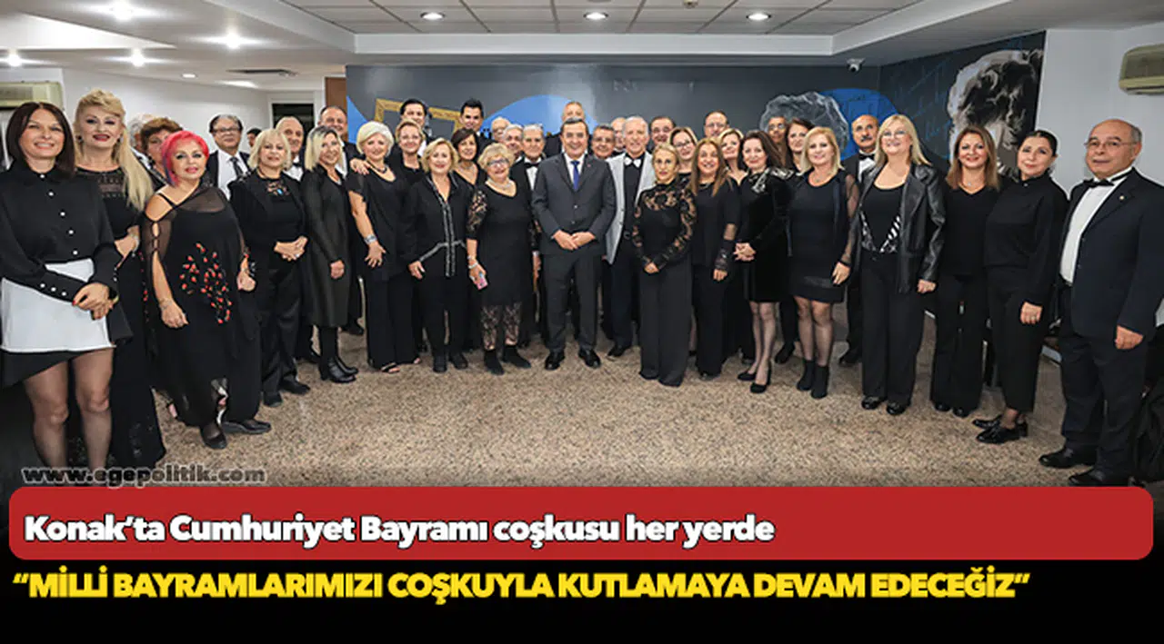 Konak’ta Cumhuriyet Bayramı  Coşkusu her yerde