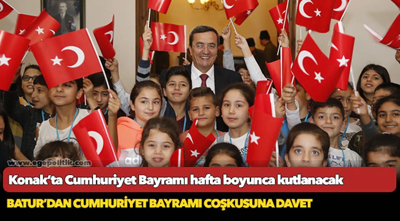 Konak’ta Cumhuriyet Bayramı  Hafta boyunca kutlanacak