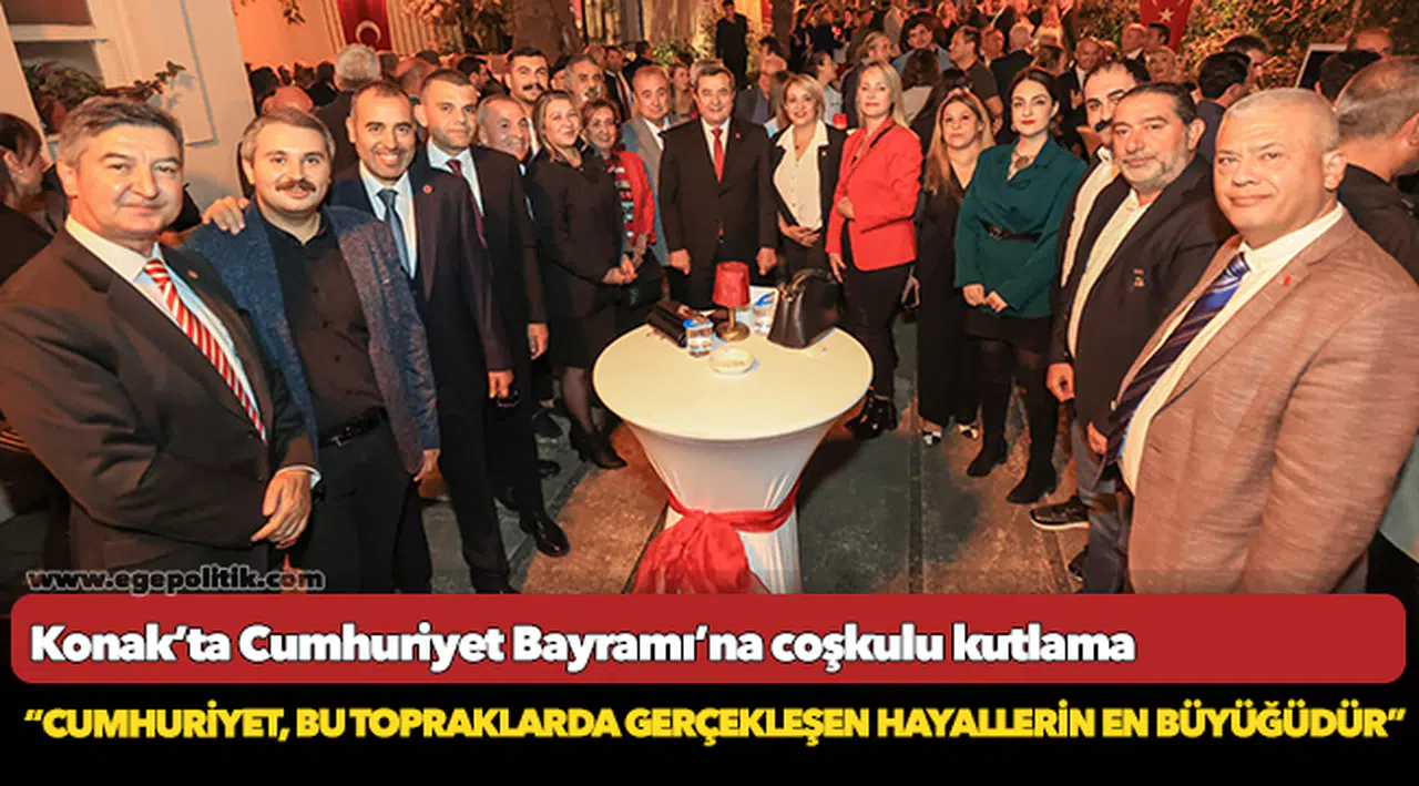 Konak’ta Cumhuriyet Bayramı’na  coşkulu kutlama