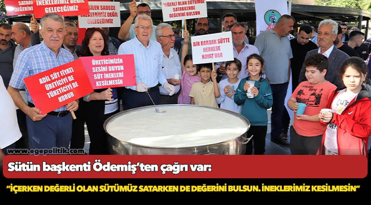 Sütün başkenti Ödemiş’ten çağrı var:  “İçerken değerli olan sütümüz satarken de değerini bulsun. İneklerimiz kesilmesin”