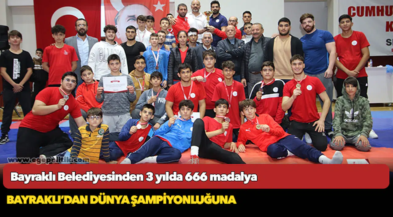 Bayraklı Belediyesinden 3 yılda 666 madalya