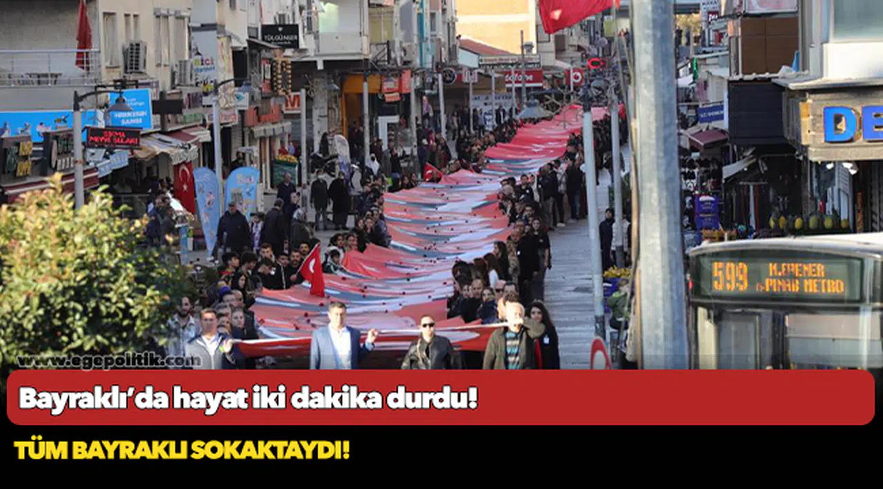 Bayraklı’da hayat iki dakika durdu!